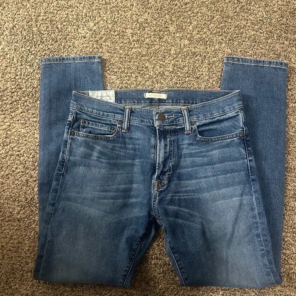 Abercrombie & Fitch Blue Straight Jeans Classic Denim